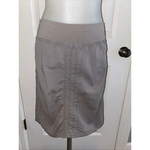 Wearables XCVI  Pull On Ruched Short Skirt Size XS‎ Cotton Blend Casual Gray